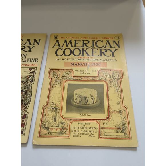 2 Vtg. American Cookery (Formerly The Boston Cooking-School Magazine) 1927/1934 - Picture 3 of 7